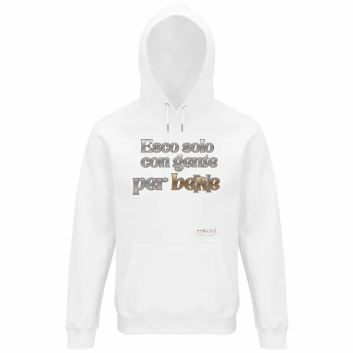 Felpa Organica Unisex Cappuccio