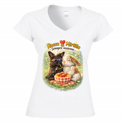 T-Shirt Donna Scollo V