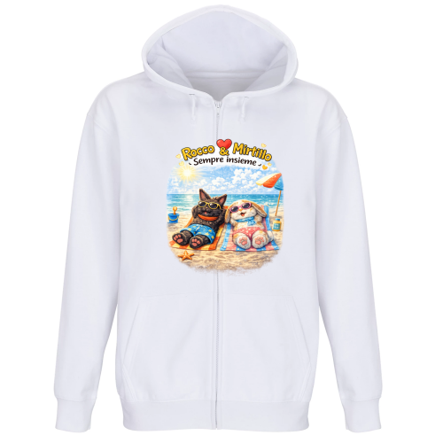 Felpa Premium Cappuccio Zip