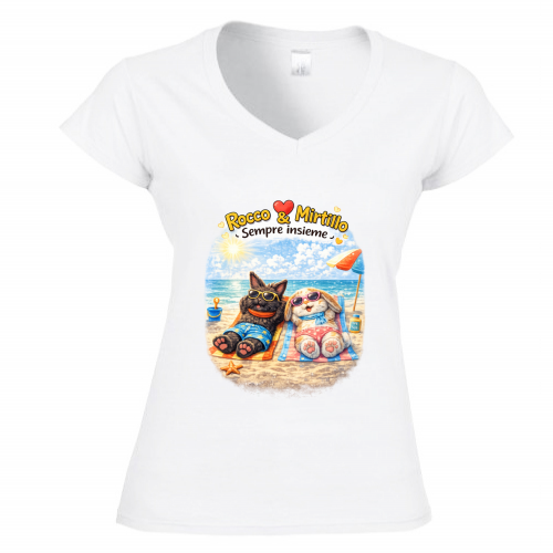 T-Shirt Donna Scollo V