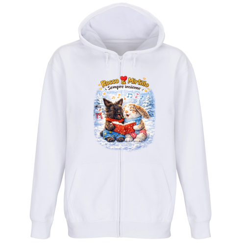 Felpa Premium Cappuccio Zip