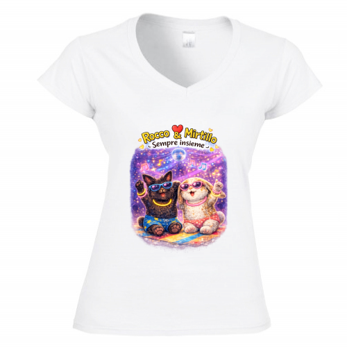 T-Shirt Donna Scollo V