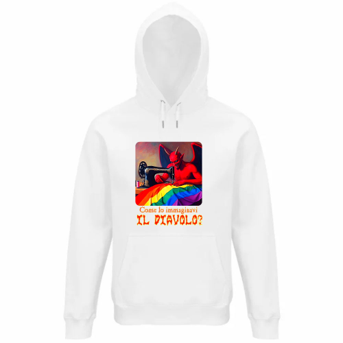 Felpa Organica Unisex Cappuccio