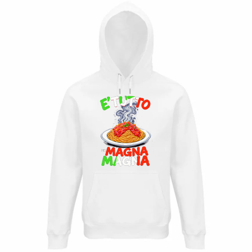 Felpa Organica Unisex Cappuccio