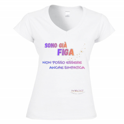 T-Shirt Donna Scollo V