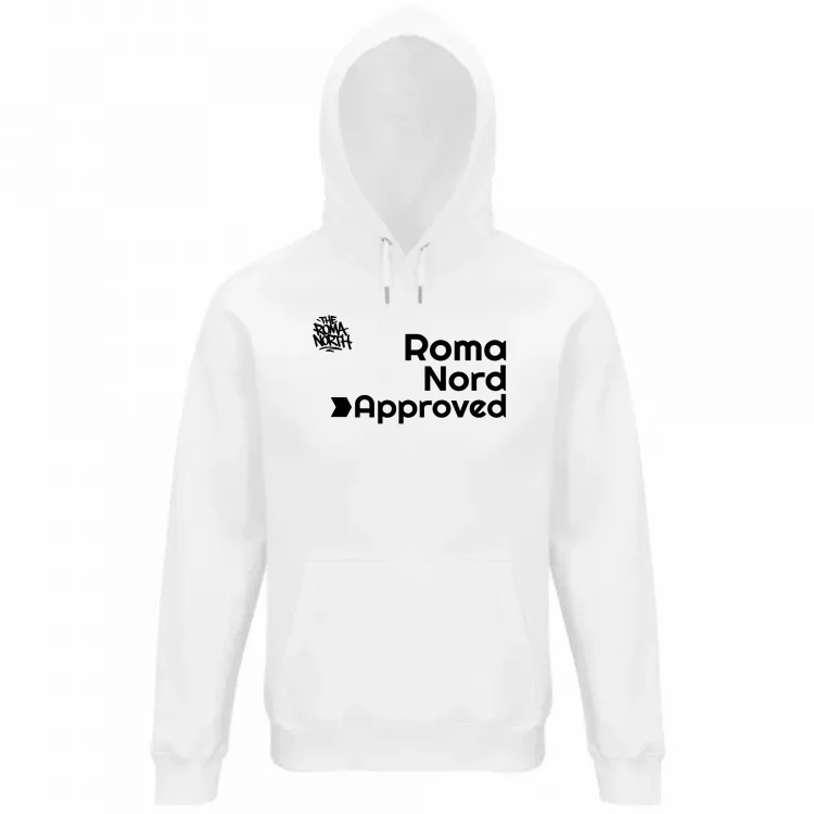 Felpa Organica Unisex Cappuccio- White edition 26