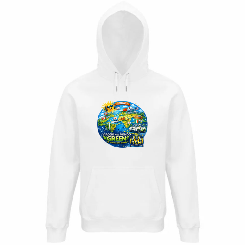 Felpa Organica Unisex Cappuccio