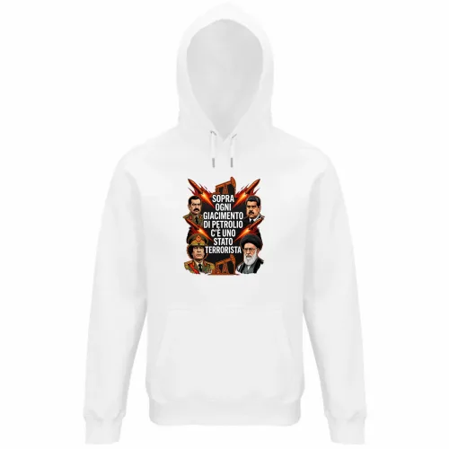 Felpa Organica Unisex Cappuccio