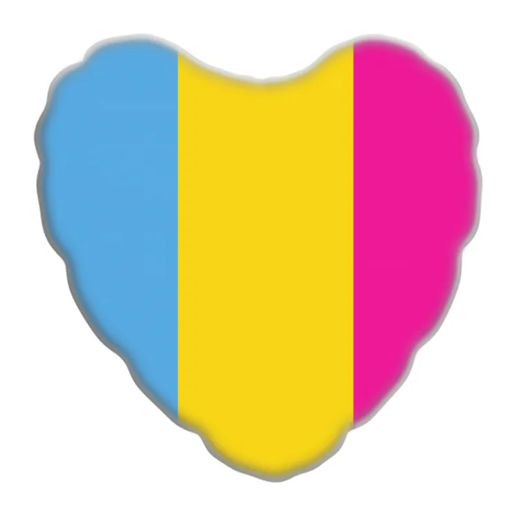 Cuscino cuore Pansex flag