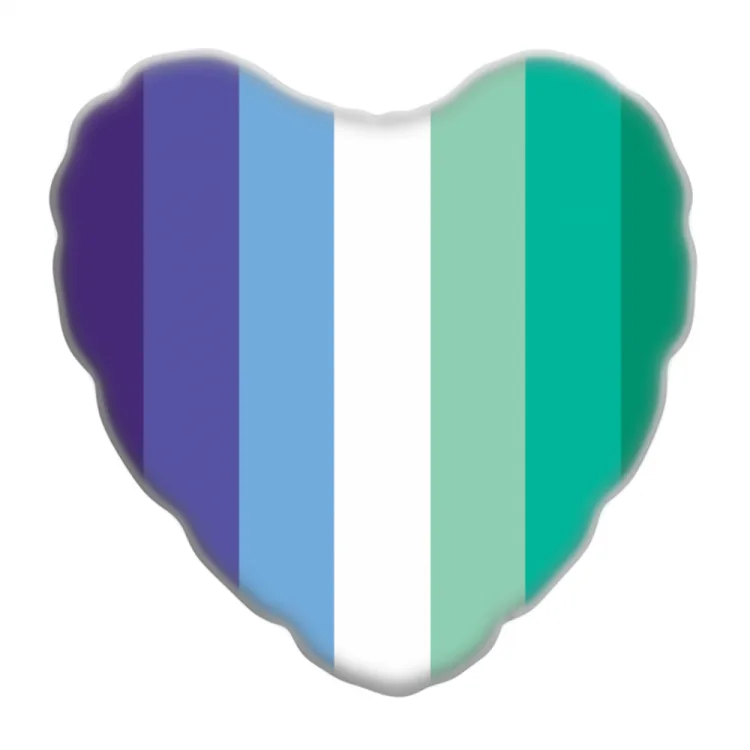 Cuscino cuore MLM flag