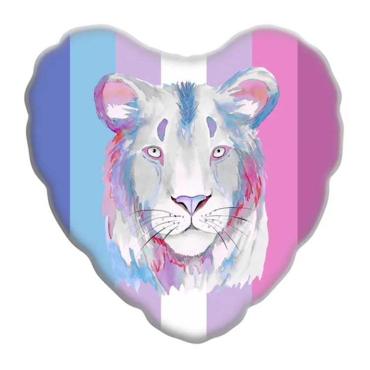 Cuscino cuore mascotte Bigender