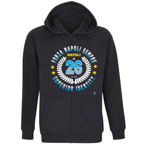 Felpa Premium Cappuccio Zip