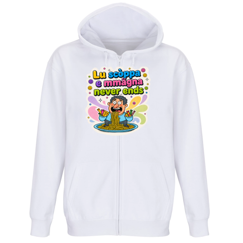 Felpa Premium Cappuccio Zip