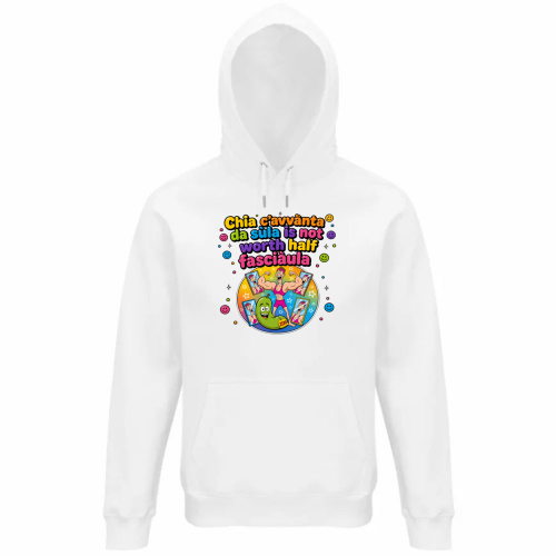 Felpa Organica Unisex Cappuccio