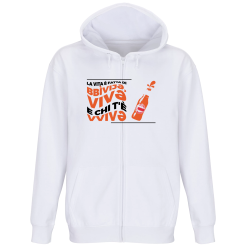 Felpa Premium Cappuccio Zip