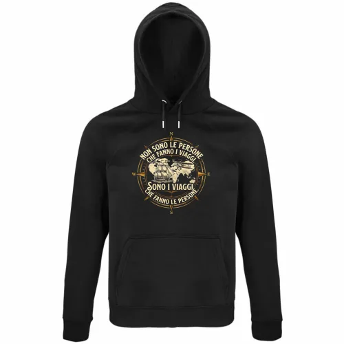 Felpa Organica Unisex Cappuccio