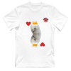 Tshirt Large Flash Re di cuori