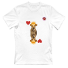 Tshirt Large Chip Re di cuori