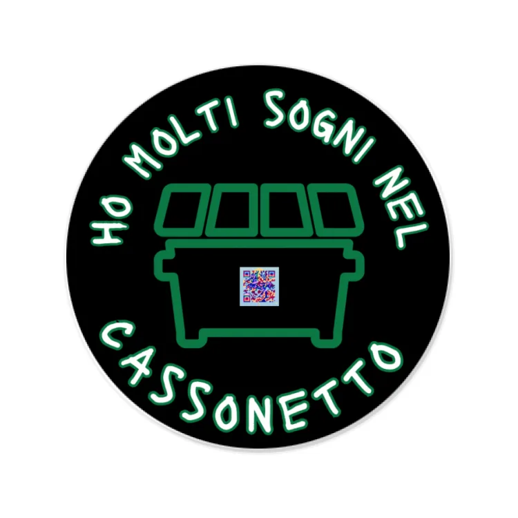 6 Adesivi Cassonetto tondi