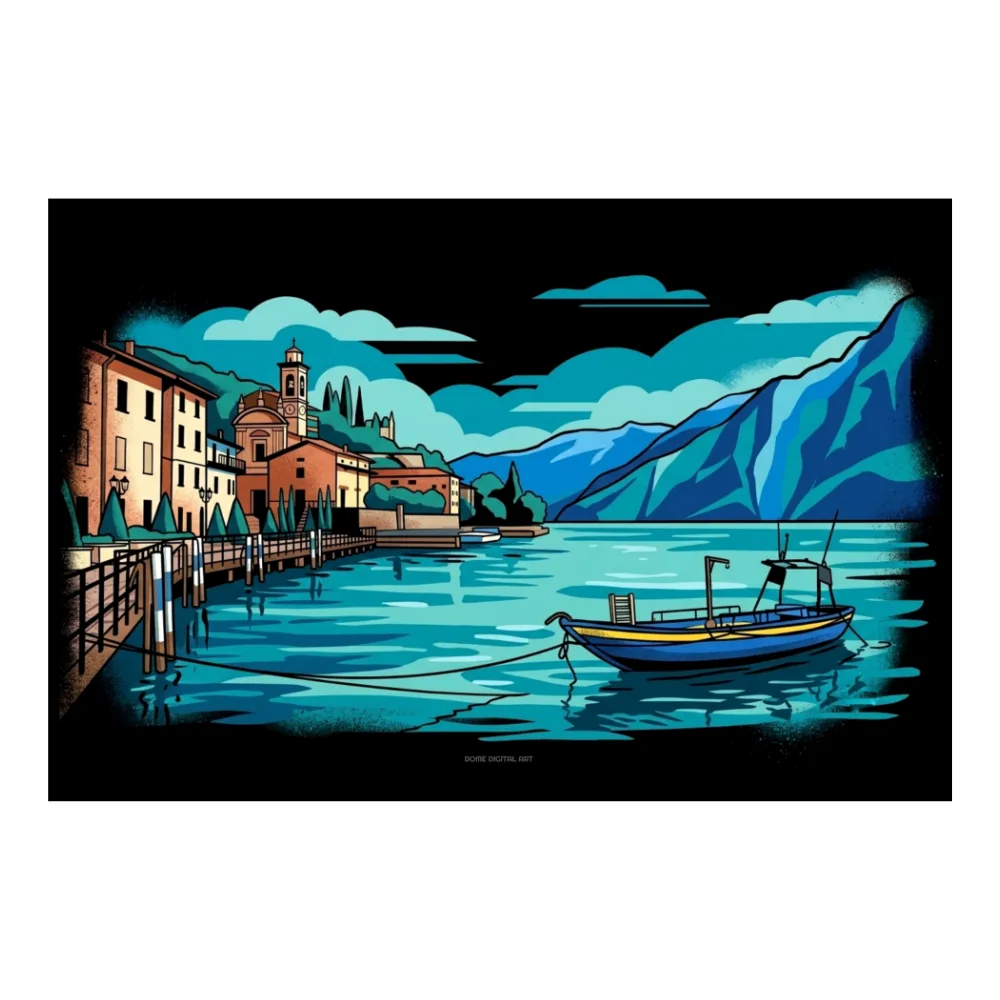 Canvas Quadro RIVA DI SOLTO summer 8