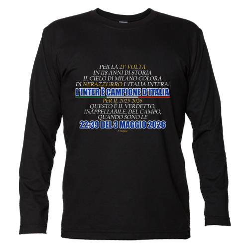 T-Shirt Unisex Manica Lunga