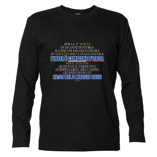 T-Shirt Unisex Manica Lunga