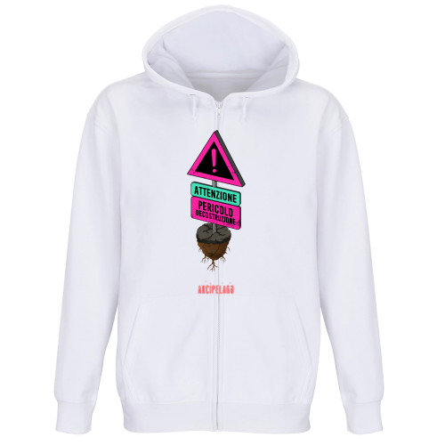 Felpa Premium Cappuccio Zip