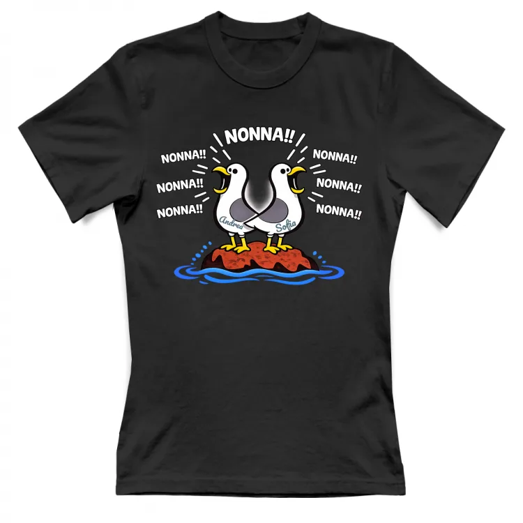 Nonna nonna nonna! T-shirt festa dei nonni 2 nipot