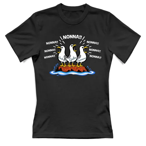 Nonna Nonna Nonna! T-shirt festa dei nonni 3 nipot