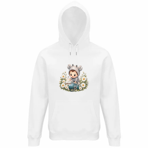 Felpa Organica Unisex Cappuccio