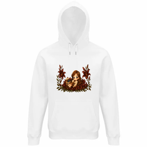 Felpa Organica Unisex Cappuccio
