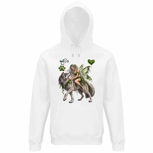 Felpa Organica Unisex Cappuccio