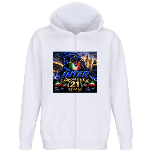 Felpa Premium Cappuccio Zip
