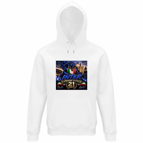 Felpa Organica Unisex Cappuccio