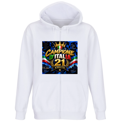 Felpa Premium Cappuccio Zip