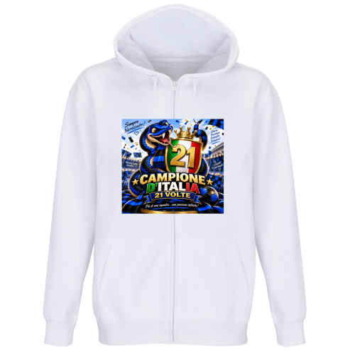 Felpa Premium Cappuccio Zip