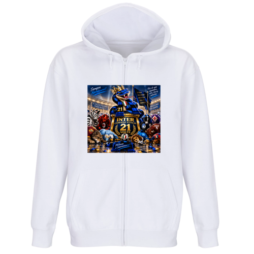 Felpa Premium Cappuccio Zip