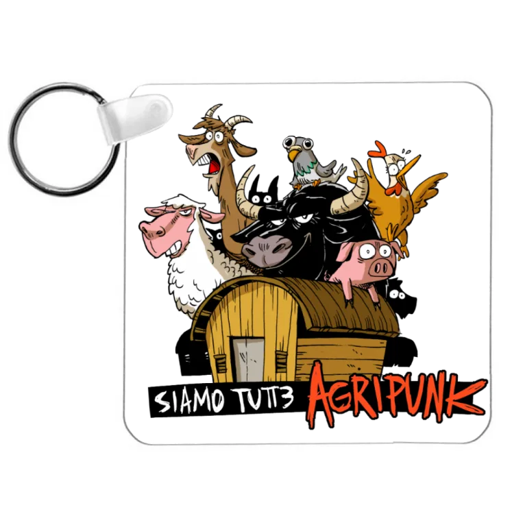 Zerocalcare per Agripunk portachiavi color