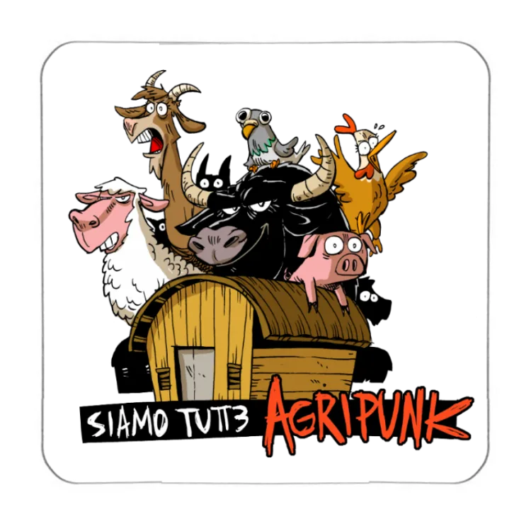 Zerocalcare per Agripunk magnete color