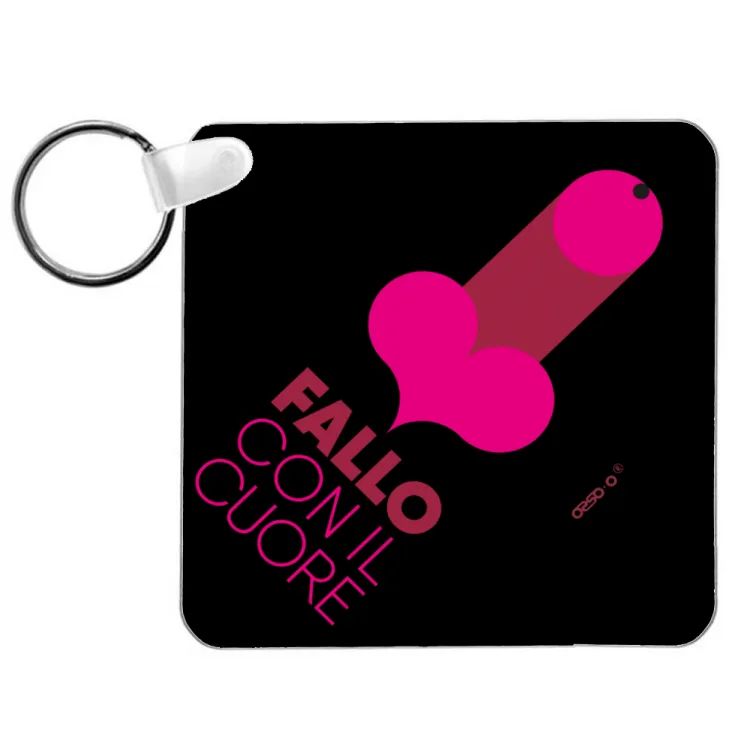 FALLO CON IL CUORE keychain black